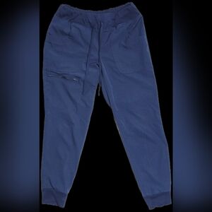 HeartSoul Break On Through HS030 Petite Jogger Scrub Pants Blue Small